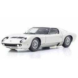 KS08314W - Kyosho 1:18 Lamborghini Miura P400 1968 White-Silver