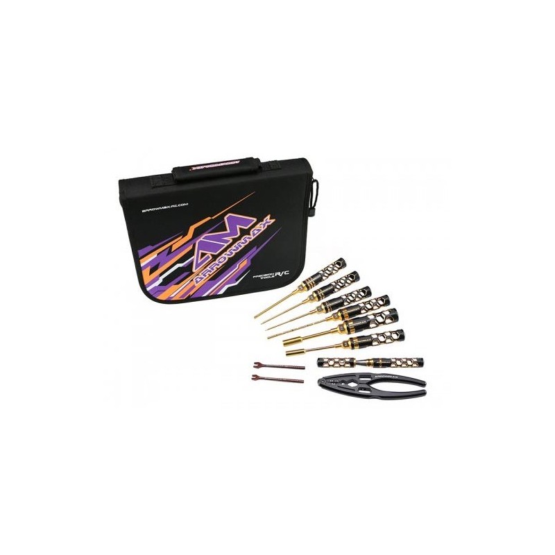 AM199444 - TOOL SET 1/10 TOURING BLACK GOLDEN