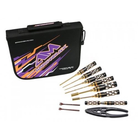 AM199444 - TOOL SET 1/10 TOURING BLACK GOLDEN