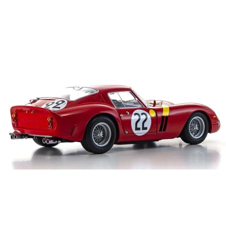 KS08438B - Kyosho 1:18 Ferrari 250 GTO 3rd Over All LM 1962 Nr.22 Blaton/Dernier
