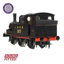 31-066SF - NER E (J71) Tank 317 LNER Lined Black SOUND FITTED
