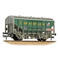 33-132B - 35 Ton PAA Bulk Grain Wagon 'Grainflow' Green & Grey WEATHERED