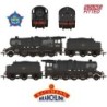 35-235 - LMS 8F with Riveted Tender 48339 BR Black (Late Crest) WEATHERED