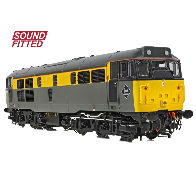 35-822SF - Class 31/1 Refurbished 31188 BR Engineers Grey & Yellow SOUND FITTED