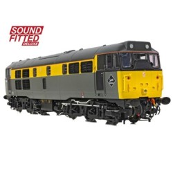 35-822SFX - Class 31/1 Refurbished 31188 BR Engineers Grey & Yellow SOUND FITTED DELUXE