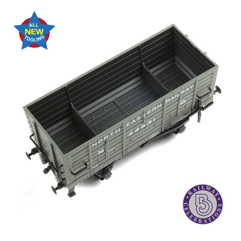 373-375 - NER P7 Coal Hopper North Eastern Railway Grey (ND)